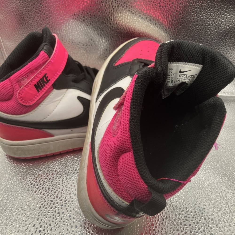 Nike Unisex Kids US 3 High Top Colorblock Sneakers Lace-Up Strap - Picture 12 of 12